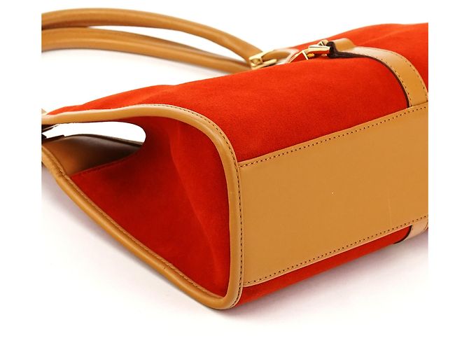 Gucci 002 1068 Borsa a tracolla Jackie in camoscio Orange Tan - vista 7