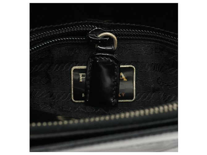 Prada Borsa tote sport 1995 in spazzolato nero - vista 11