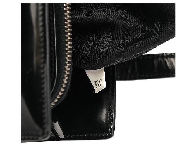 Prada Borsa tote sport 1995 in spazzolato nero - vista 12