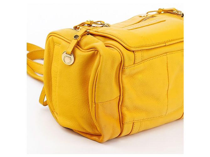 Marc by Marc Jacobs Borsa Boston in pelle gialla - vista 8