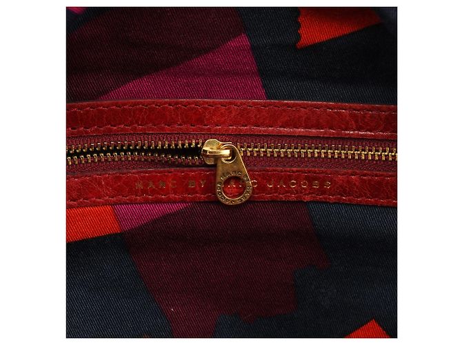 Marc by Marc Jacobs Borsa 2-Way Classic Q Baby Groovee in pelle rossa - vista 11