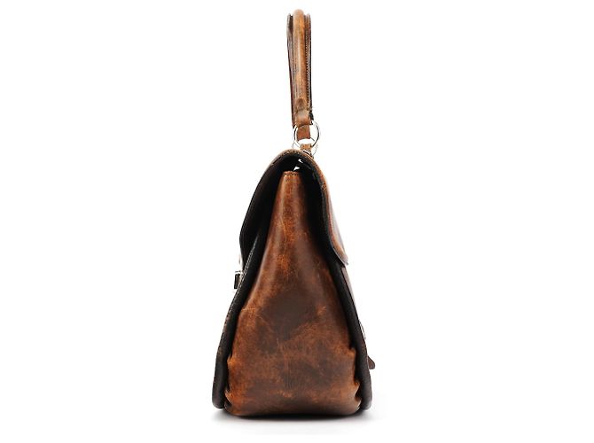 Chloé Borsa a mano in pelle lavata marrone - vista 2
