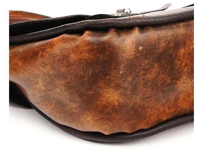 Chloé Borsa a mano in pelle lavata marrone - vista 9