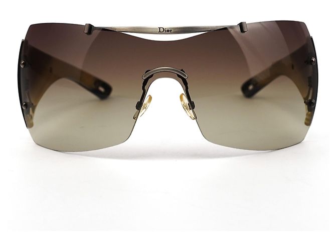 Dior Western Brown Gradient Shield Sonnenbrille - Ansicht 2