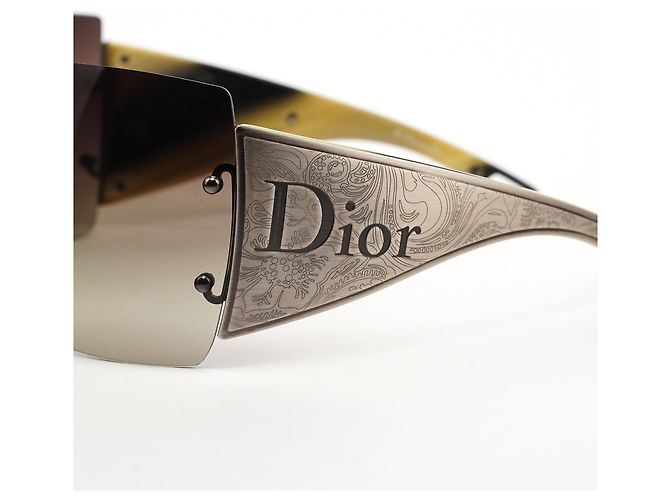 Dior Western Brown Gradient Shield Sonnenbrille - Ansicht 3