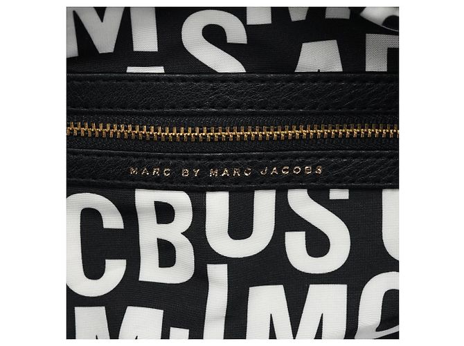 Marc by Marc Jacobs Borsa 2-Way Classic Q Baby Groovee in pelle nera - vista 12