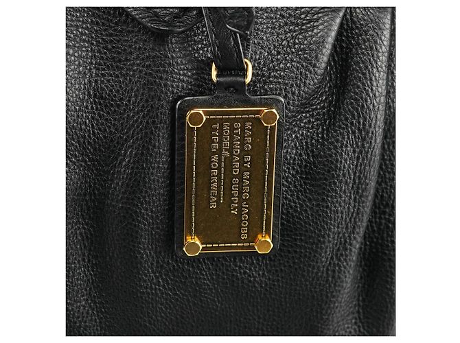 Marc by Marc Jacobs Borsa 2-Way Classic Q Baby Groovee in pelle nera - vista 6