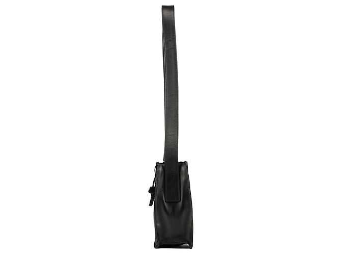 Prada Borsa a tracolla con fibbia in nylon Tessuto Vitello nera - vista 2