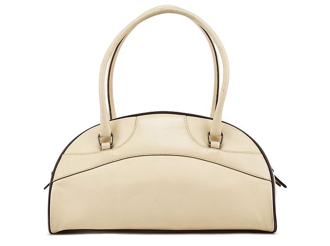 Prada B0050 Borsa Bowling in pelle di vitello Vitello Avorio - vista 3