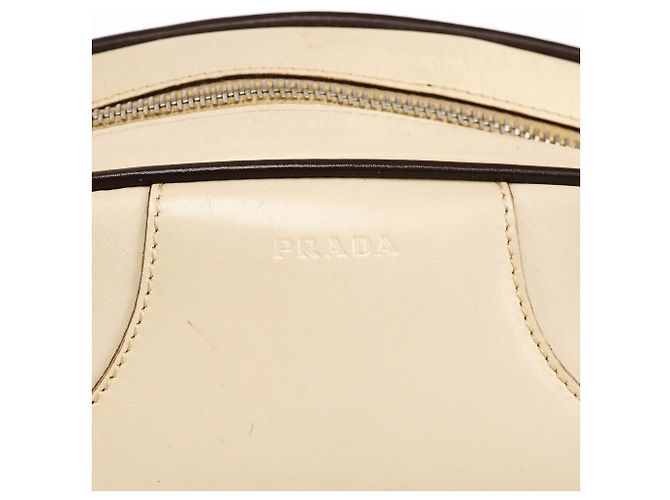 Prada B0050 Borsa Bowling in pelle di vitello Vitello Avorio - vista 6
