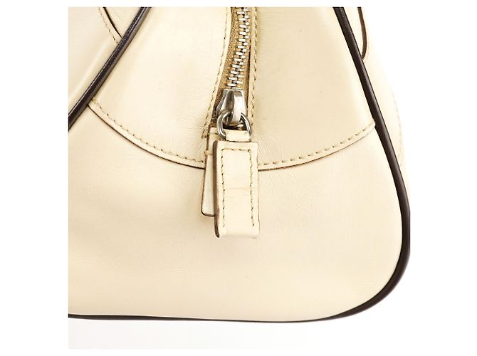 Prada B0050 Borsa Bowling in pelle di vitello Vitello Avorio - vista 7