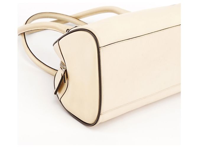 Prada B0050 Borsa Bowling in pelle di vitello Vitello Avorio - vista 8