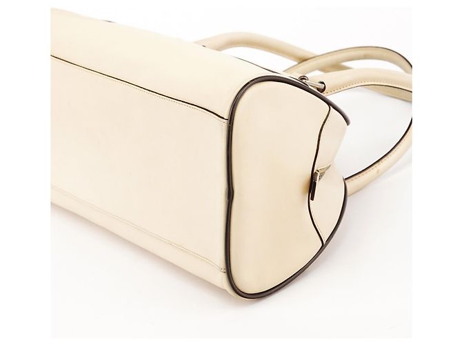 Prada B0050 Borsa Bowling in pelle di vitello Vitello Avorio - vista 9