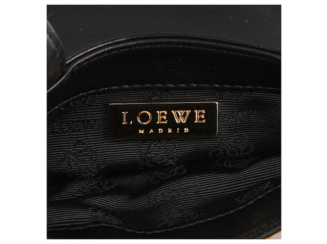 Loewe Mini borsa tote in pony hair con stampa leopardata marrone e nera - vista 7