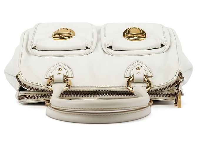 Marc Jacobs Borsa Tote Blake in Pelle Bianca - vista 4