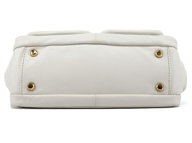 Marc Jacobs Borsa Tote Blake in Pelle Bianca - vista 5