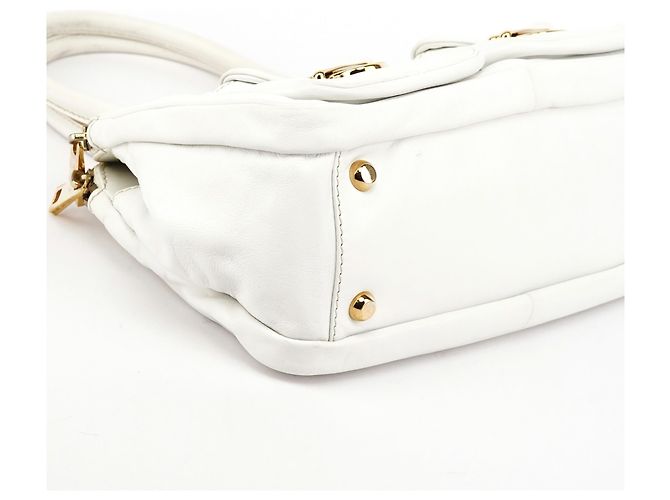 Marc Jacobs Borsa Tote Blake in Pelle Bianca - vista 8