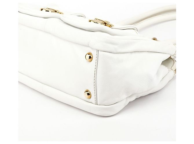 Marc Jacobs Borsa Tote Blake in Pelle Bianca - vista 9