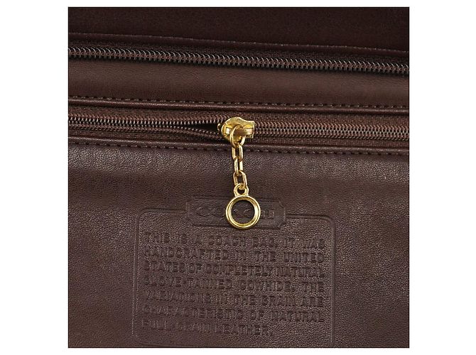 Coach Borsa Tote 4133 in pelle marrone con cintura - vista 12