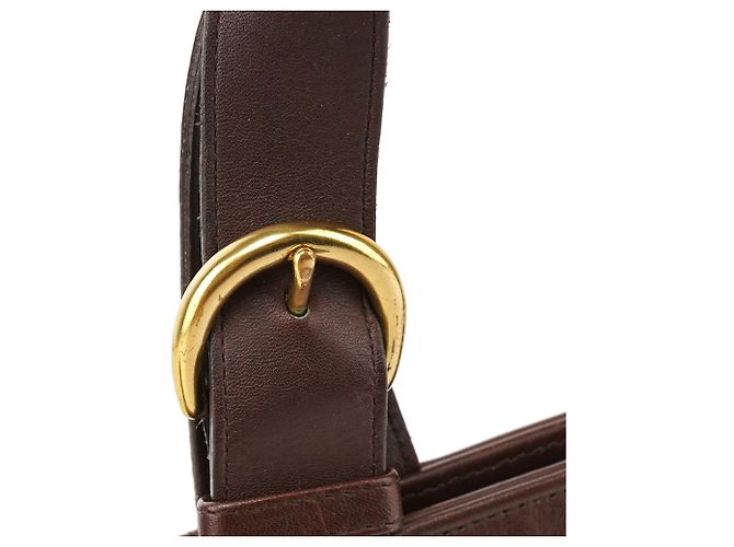 Coach Borsa Tote 4133 in pelle marrone con cintura - vista 6