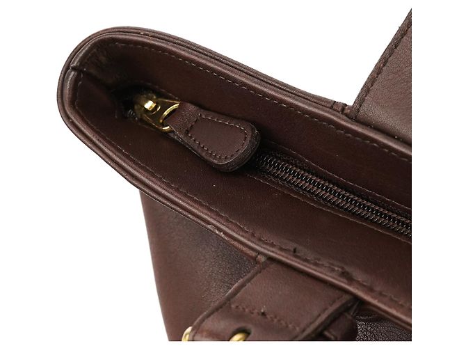 Coach Borsa Tote 4133 in pelle marrone con cintura - vista 7