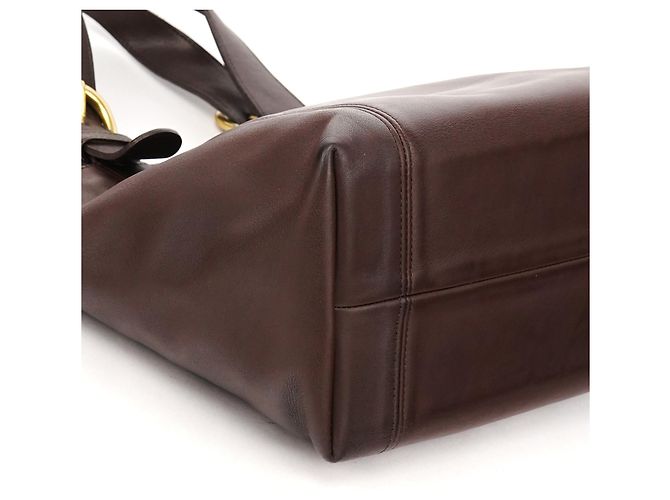 Coach Borsa Tote 4133 in pelle marrone con cintura - vista 8
