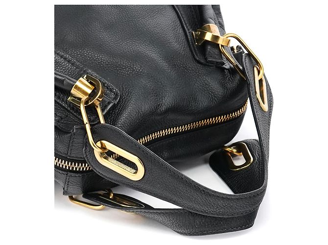 Chloé Borsa 2-Way Paraty in pelle Navy - vista 11