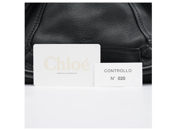 Chloé Borsa 2-Way Paraty in pelle Navy - vista 12