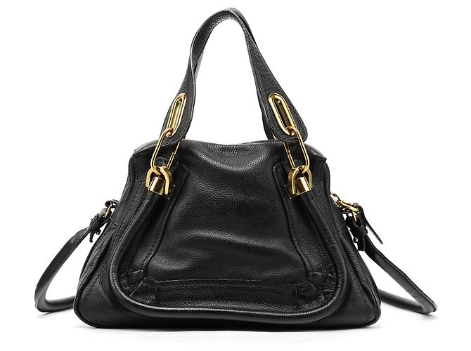 Chloé Borsa 2-Way Paraty in pelle Navy - vista 3