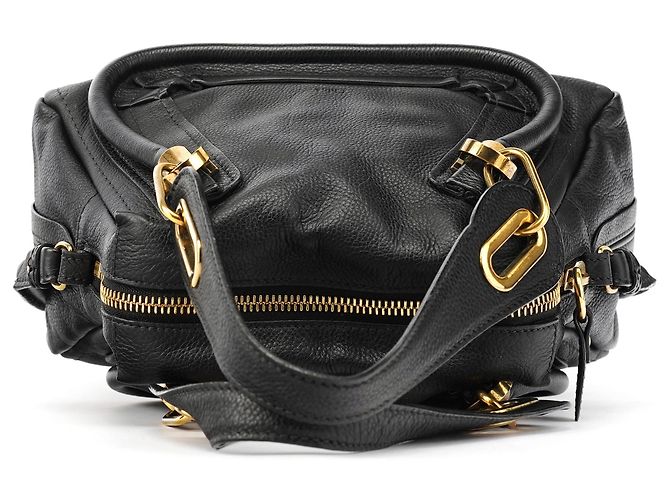 Chloé Borsa 2-Way Paraty in pelle Navy - vista 4