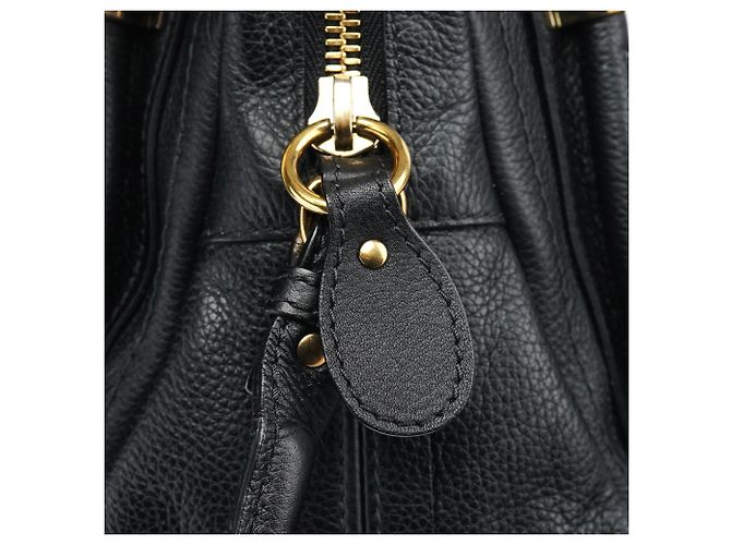 Chloé Borsa 2-Way Paraty in pelle Navy - vista 7