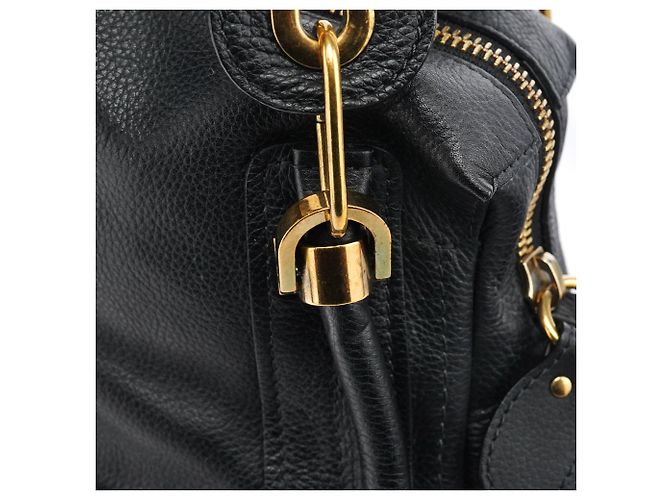 Chloé Borsa 2-Way Paraty in pelle Navy - vista 8