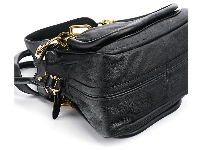 Chloé Borsa 2-Way Paraty in pelle Navy - vista 9