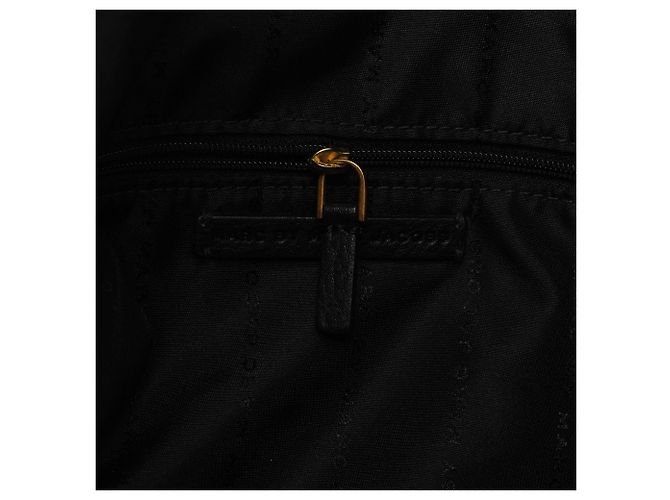 Marc by Marc Jacobs Borsa a tracolla hobo in pelle nera con chiusura turnlock - vista 12