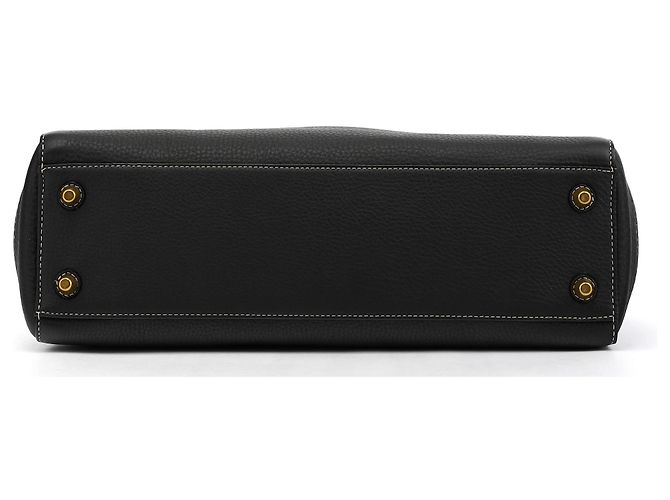 Coach Borsa Tote Hamptons in pelle martellata nera F10213 - view 4