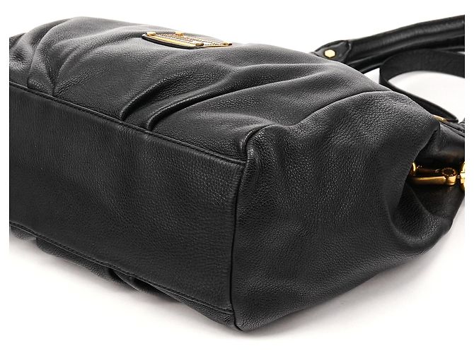 Marc by Marc Jacobs Borsa 2-Way Classic Q Fran in pelle nera - vista 9