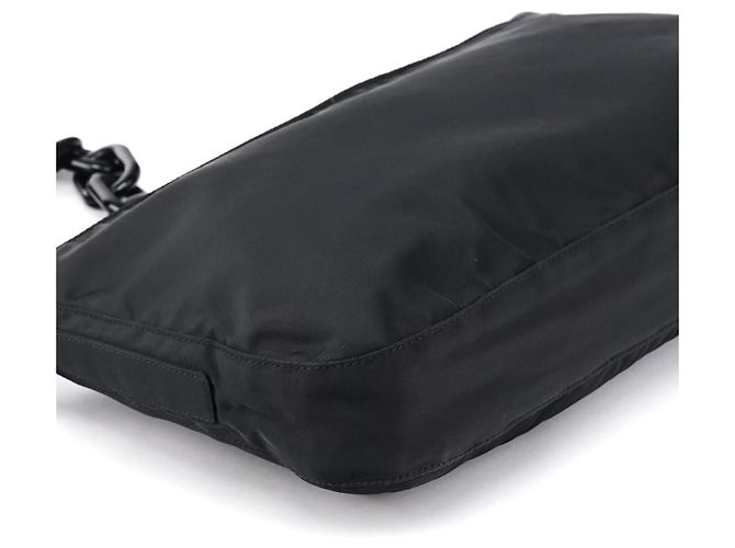 Prada Borsa a spalla a catena Swing Nylon Tessuto Nera 1996 - vista 8