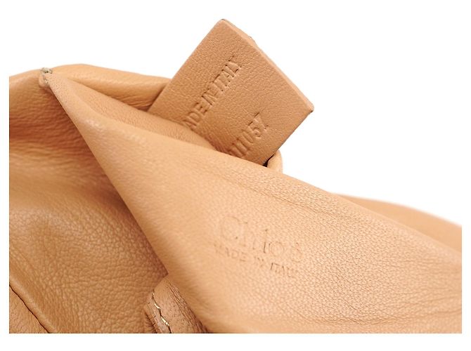 Chloé Borsa a tracolla Elsie in pelle metallizzata bronzo - vista 12