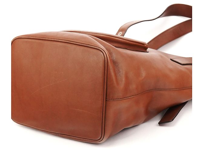 Marc Jacobs Borsa Tote con tasche in pelle di vitello marrone - vista 9