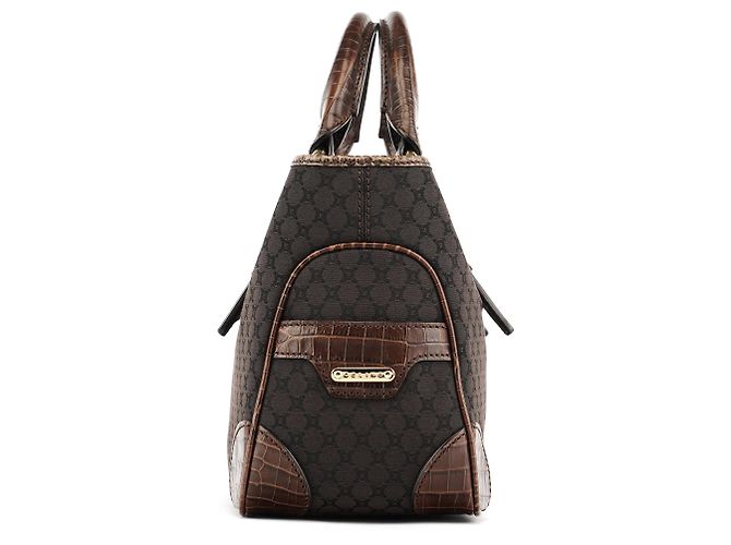 Céline Boogie Tote Bag aus braunem Monogramm-Leder - Ansicht 2