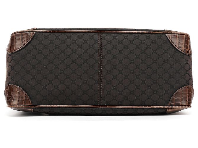 Céline Boogie Tote Bag aus braunem Monogramm-Leder - Ansicht 4