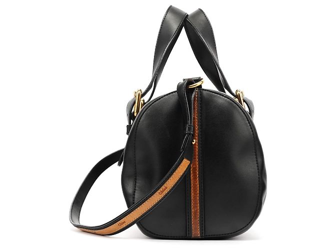 Chloé Borsa Boston 2-Way in pelle di vitello nera - vista 2