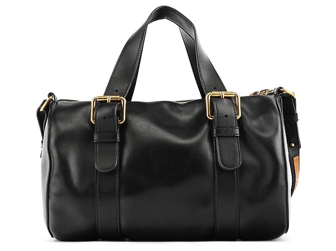 Chloé Borsa Boston 2-Way in pelle di vitello nera - vista 3