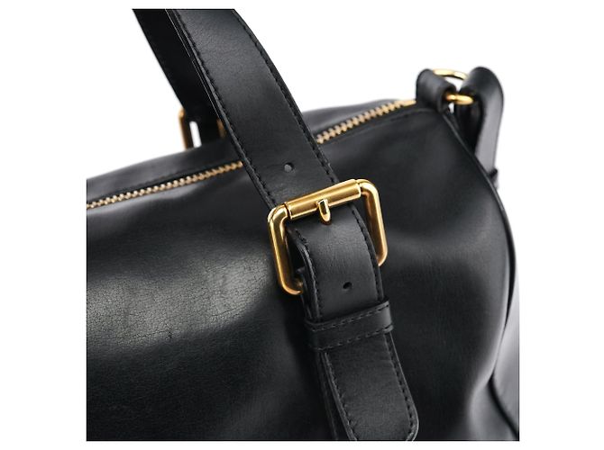 Chloé Borsa Boston 2-Way in pelle di vitello nera - vista 8