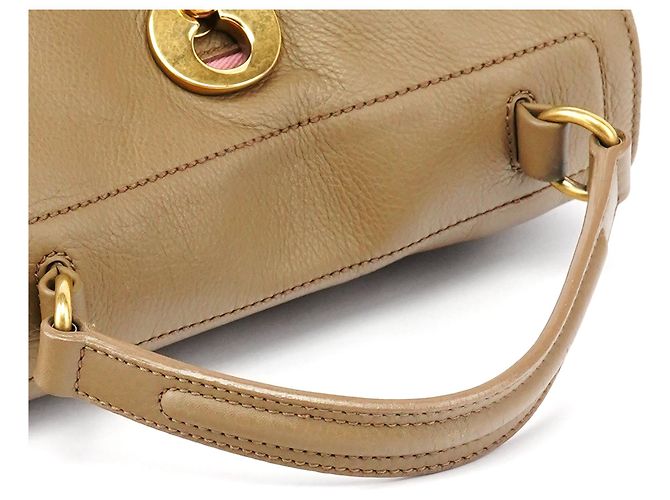 Yves Saint Laurent 289278 Olive Green Pink Muse Two 2-Way Bag - vista 12
