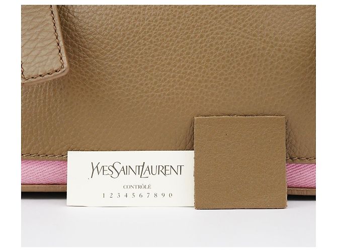 Yves Saint Laurent 289278 Olive Green Pink Muse Two 2-Way Bag - vista 14