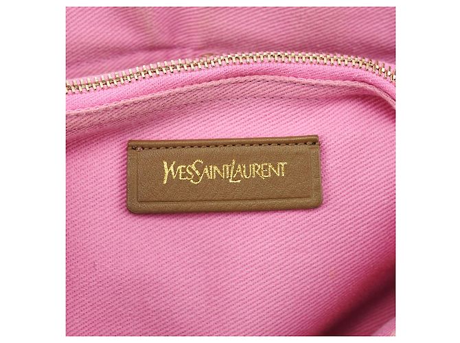 Yves Saint Laurent 289278 Olive Green Pink Muse Two 2-Way Bag - vista 16