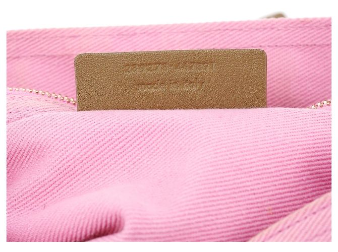 Yves Saint Laurent 289278 Olive Green Pink Muse Two 2-Way Bag - vista 17