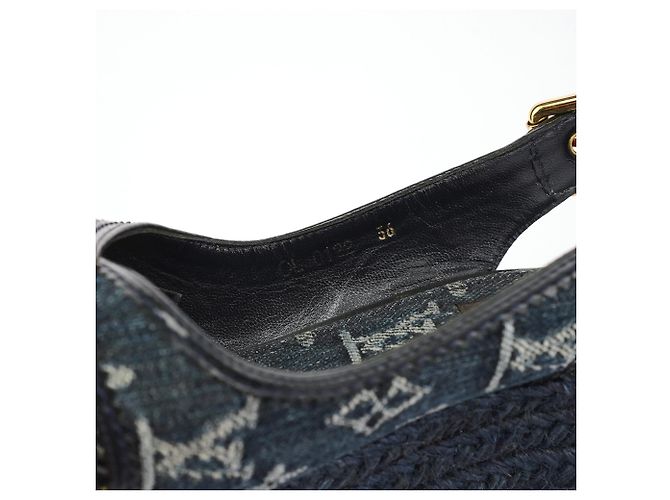 Louis Vuitton Sandali wedge espadrillas Monogram Denim EU 37 - vista 7