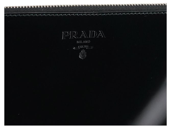 Prada Mini Pochette Bag in Spazzolato Nero - vista 5
